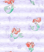 DI0955 Disney The Little Mermaid Swim Wallpaper