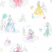 DI0968 Disney Princess Pretty Elegant Wallpaper