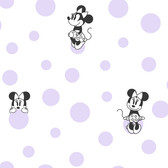 DI1028 Disney Minnie Mouse Dots Wallpaper