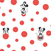 DI1029 Disney Minnie Mouse Dots Wallpaper