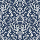 NUS3680 - Navy Escape to the Forest Peel & Stick Wallpaper