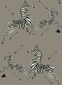 SCS3873 - Grey Zebra Safari Scalamandre Self Adhesive Wallpaper