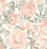 NUS3829 - Rose Peachy Keen Peel & Stick Wallpaper