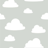 NU1931 - Clouds Grey Peel & Stick Wallpaper¾