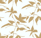 AF6511 - Persimmon Leaf Wallpaper