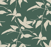 AF6513 - Persimmon Leaf Wallpaper