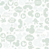 RMK11152WP - MICKEY MOUSE ICONS PEEL & STICK WALLPAPER