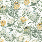 BL1754 - White & Yellow Protea Wallpaper