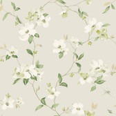 BL1762 - Light Grey Dogwood Wallpaper
