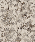NW3584 - Khaki & Multi Shimmering Foliage Wallpaper