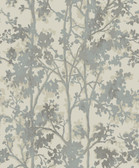 MD7141 - Cream & Silver Shimmering Foliage Wallpaper