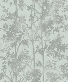 MD7142 - Spa & Silver Shimmering Foliage Wallpaper
