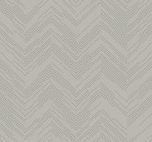 MD7227 - Taupe & Silver Polished Chevron Wallpaper