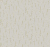 MD7191 - Light Grey & Gold Sprigs Wallpaper