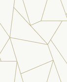MD7182 - White & Gold Nazca Wallpaper