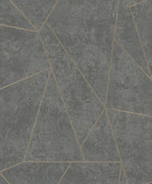 NW3502 - Dark Grey & Gold Nazca Wallpaper