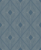 MD7131 - Blue & Silver Harlowe Wallpaper