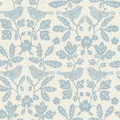 PSW1441RL - Glacial Blue Sparrow & Oak Peel & Stick Wallpaper