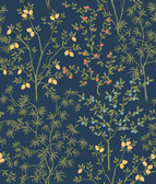 PSW1454RL - Navy Lemon Grove Peel & Stick Wallpaper