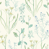 NR1566 - White Alpine Botanical Wallpaper