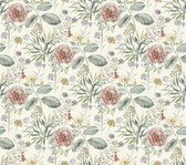 TL1919 - Coral Midsummer Floral Wallpaper