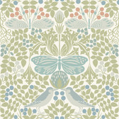 AC9164 - Butterfly Garden Wallpaper