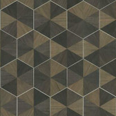 HO2103 - Hexagram Wood Veneer Wallpaper
