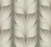 EV3952 - Taupe & Blush Lotus Light Stripe Wallpaper