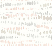 AG2047 - Pink & Grey Dewdrops Wallpaper