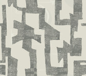 AG2101 - Linen & Charcoal Modern Tribal Wallpaper