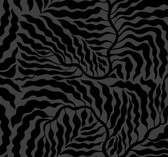 AG2062 - Black Fern Fronds Wallpaper