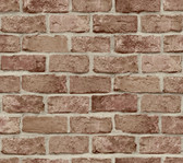 PSW1306RL - Red Stretcher Brick Peel & Stick Wallpaper