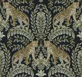 KT2205 - Jungle Leopard Wallpaper
