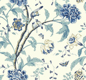 EB2076 - Green Teahouse Floral Wallpaper