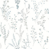 FH4027 - Blue & Green Wildflower Sprigs Wallpaper