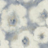 EV3964 - Blue Blended Floral Wallpaper