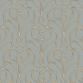 EV3948 - Dusty Blue Divine Trellis Wallpaper