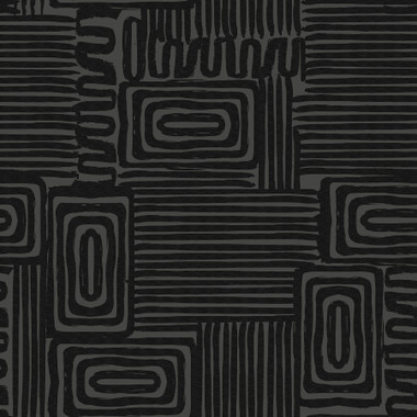 Based on the nonlinear manner of life, this peel and stick wallpaper designed by Emily Shaw (@emilyrayna) brings the organic nature of the individual's journey to your walls. A black labyrinth of geometrics coasts over a charcoal backdrop. Black Pathways Peel and Stick Wallpaper comes on one roll that measures 20.5 inches wide by 18 feet long.