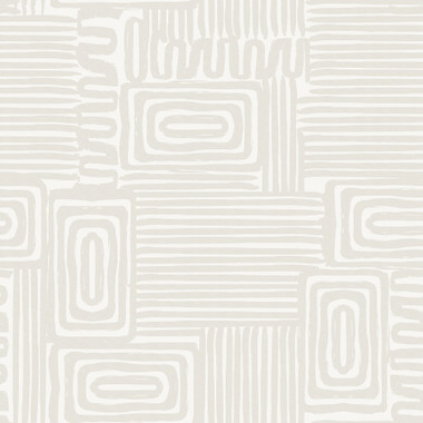 Based on the nonlinear manner of life, this peel and stick wallpaper designed by Emily Shaw (@emilyrayna) brings the organic nature of the individual's journey to your walls. A taupe labyrinth of geometrics coasts over a white backdrop. Taupe Pathways Peel and Stick Wallpaper comes on one roll that measures 20.5 inches wide by 18 feet long.