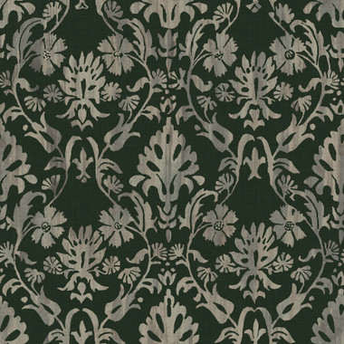 Add worldly, vintage intrigue to any space with this old-school damask print in just Peel, Stick…Done!™ Distressed grey filigree creates a botanical damask atop a charcoal backdrop. Blooming Damask Deep Green Peel and Stick Wallpaper comes on one roll that measures 20.5 inches wide by 18 feet long.