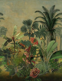 Traditional at its core, this tropical jungle peel and stick mural by Mr. Kate ups the drama of any space in just Peel, Stick…Done!™ Featuring lush fronds of greenery, vibrant florals, and a stunning array of wildlife, this tapestry-inspired mural brings classic artistic beauty to any space with ease. Hilo Tropical Island Tapestry Peel and Stick Mural contains 4 pieces on 4 sheets that measure 108 x 20.5 inches.