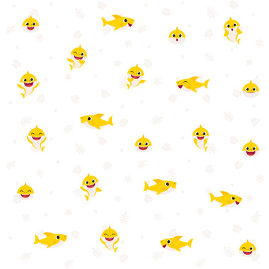Dive into a sea of smiles with this officially-licensed Baby Shark peel and stick wallpaper! Featuring the beloved yellow Baby Shark atop a cream backdrop, this print is sure to dazzle any Baby Shark lover in just Peel, Stick…Done!™ Baby Shark Cream Peel and Stick Wallpaper comes on one roll that measures 20.5 inches wide by 18 feet long.