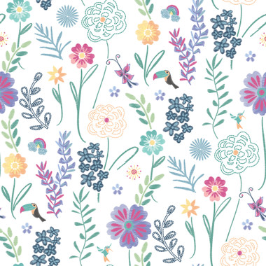 A vibrant and intricate floral pattern inspired by the enchanting florals from Mirabel’s dress, this peel and stick wallpaper print from RoomMates incorporates the wonder of the Madrigal family from Disney’s Encanto with easy-to-install home décor. Installation is as simple as Peel, Stick…Done!® Disney Encanto White Embroidery Floral Peel and Stick Wallpaper comes on one roll that measures 20.5 inches wide by 18 feet long.