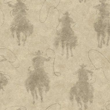 Embellish your space with the rugged appeal of the American West with officially-licensed Yellowstone peel & stick wallpaper by RoomMates Décor. Capturing the free and untamed spirit of any day on the ranch, this print features imagery of horseback wranglers and lassos at the ready in neutral beige and tan hues. Stockman Silhouette Beige Peel and Stick Wallpaper comes on one roll that measures 20.5 inches wide by 18 feet long.