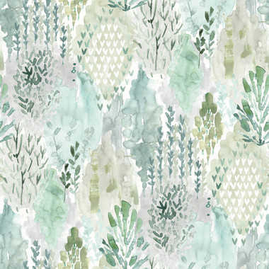 Artistic and painterly, this watercolor design is guaranteed to invite an eclectic, upbeat charm to your space! A lush forest full of different types of trees is handpainted in shades of green. Installing this beautifully botanical print is as easy as Peel, Stick...Done!™ What better way to add color and personality to your walls?