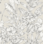2744-24104 - Fiji Beige Floral Wallpaper