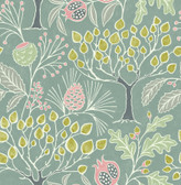 2903-25832 - Shiloh Green Botanical Wallpaper