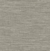 2903-24119 - Exhale Grey Faux Grasscloth Wallpaper