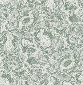 2861-25724 - Revival Dark Green Fauna Wallpaper