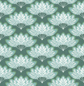 2861-25753 - Lotus Grey Floral Fans Wallpaper
